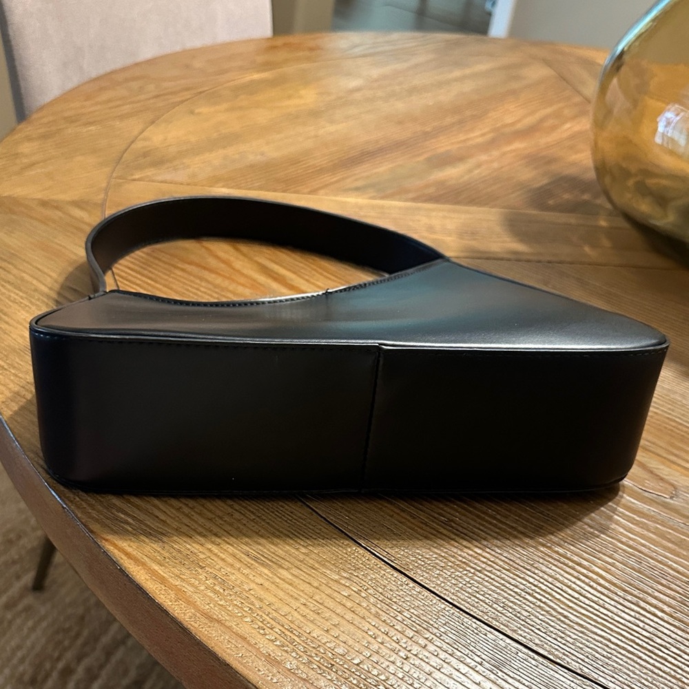 Rachel Zoe Classic Black Leather Shoulder Bag - Picture 7 of 7